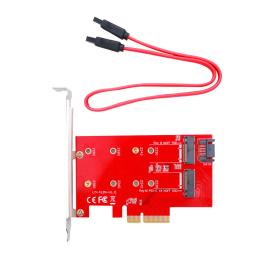 M2 NGFF To PCIE X4 Adapter PCI Express 3.0, Size M-Key and B-Key SATA Port Expansion Card