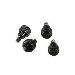 Thumb Screws (Black) for Computer Chassis - 4 Pieces