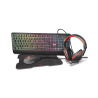 Trust Ziva 4-in-1 Gaming Kit, Headset, Keyboard Nordic, Mouse and Mousepad, RGB - Black