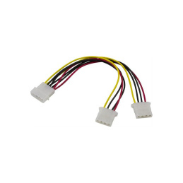 Adapterkabel Y-Kabel Ström 4-pin Molex till 2st Enheter