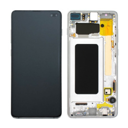 Samsung Galaxy S10 Plus Display Incl. frame Original - Prism White