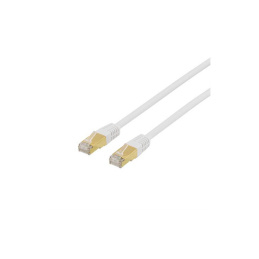 Deltaco S/FTP Cat7 Patch Cable, 10m, 600MHz, Delta Certified, LSZH, RJ45 Connectors, White