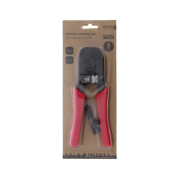 Modular Crimping Tool for 6/8-pin, CAT5e/CAT6 Lan, with Cable Cutter