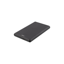 External 2.5 "HDD / SSD Enclosure, USB-C, USB 3.0, Aluminum, SATA III - Black