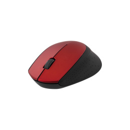 Wireless Optical Mouse, 1200 DPI, 125 Hz, 3 Buttons with Scroll, 2.4GHz USB Nano Receiver, Red