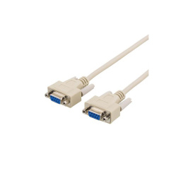 Serial RS232 Null Modem Cable, 2m