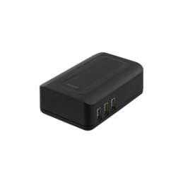Deltaco USB Charging Station with 6 USB Ports, 240V-5V USB, 6.4A, LED Indicator, Black