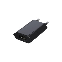 Deltaco USB Wall Charger, 100 - 240V, 1x USB-A, 1A, 5 W, Black
