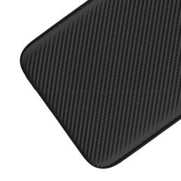 Samsung Galaxy S8 Carbon Fiber Look Soft TPU Back Cover - Black
