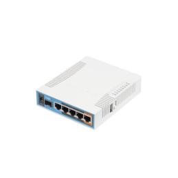 MikroTik hAP ac 5-Port Gigabit Router, 1x SFP WAN, USB port for 3G/4G modem, White