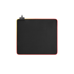 Deltaco Gaming RGB Mousepad, 45x40cm, 6xRGB-Lägen, 7xStatiska-Lägen, Svart