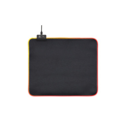Deltaco Gaming RGB Mousepad, 32x27cm, 6xRGB Modes, 7xStatic Modes, Black