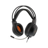Deltaco Gaming Stereo Headset, 2 x 3.5 mm Connectors, 40 mm Element, Orange LED, Black