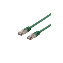 Deltaco S/FTP Cat6 Patch Cable, 0.5m, 250MHz, Delta Certified, LSZH, Green