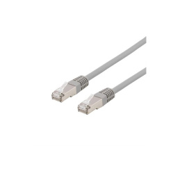 Deltaco S/FTP Cat6 Patch Cable, 0.5m, 250MHz, Delta Certified, LSZH, Gray