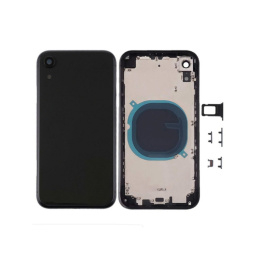 Apple iPhone XR Back Rear Glass with Chassis, Replacement, Black
