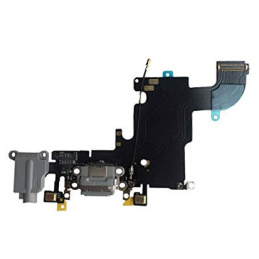 iPhone 6S - Charging connector with headphone jack Flex cable - Dark gray