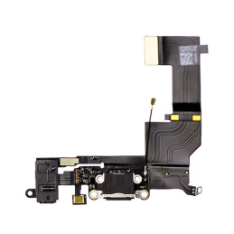 iPhone 5S - Charging connector with headphone jack Flex cable - Black