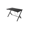 Deltaco Gaming Gaming Table, Metal Leg, PVC Treated Surface, Black