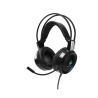Deltaco Gaming Headset, LED, Works with Xbox and Playstation, Black