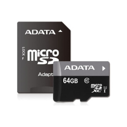ADATA Premier, Flash Memory Card, 64 GB, UHS Class 1/Class10