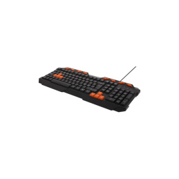 Deltaco Gaming Keyboard, Anti-Ghosting, USB, Nordic Layout, Black/Orange