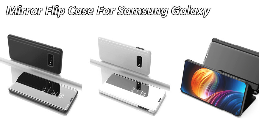 Mirror Flip Case For Samsung Galaxy